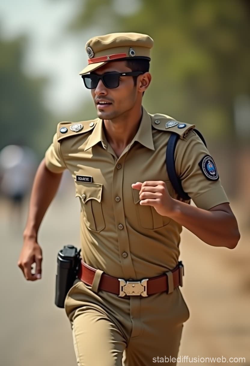 Vintage 80s pornBollywood Police Inspector Scene