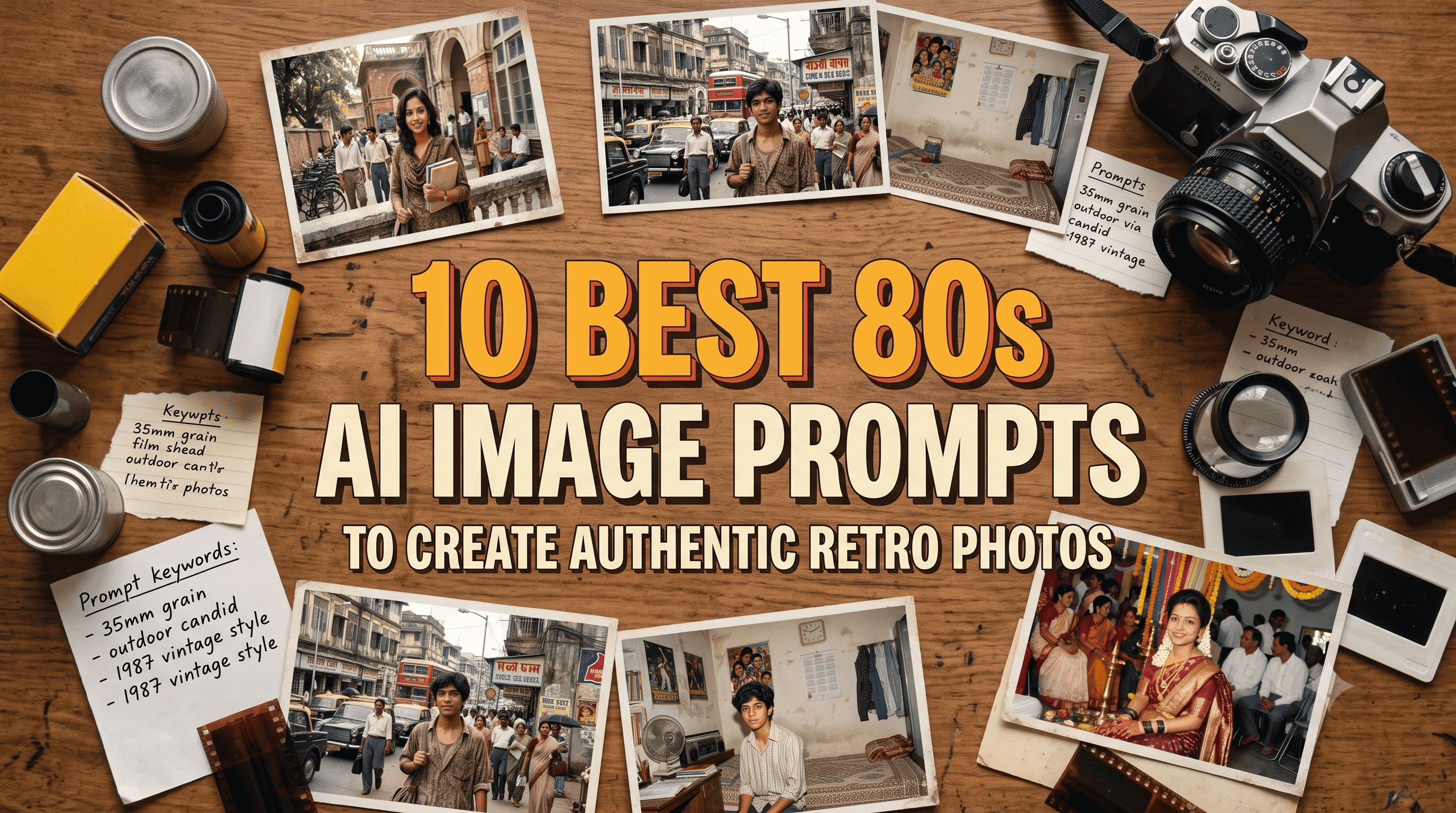 10 Best 80s AI Image Prompts to Create Authentic Retro Photos in 2026
